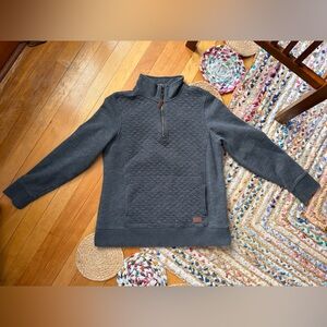 L.L. Bean Women's Charcoal Zip-Up Sweater